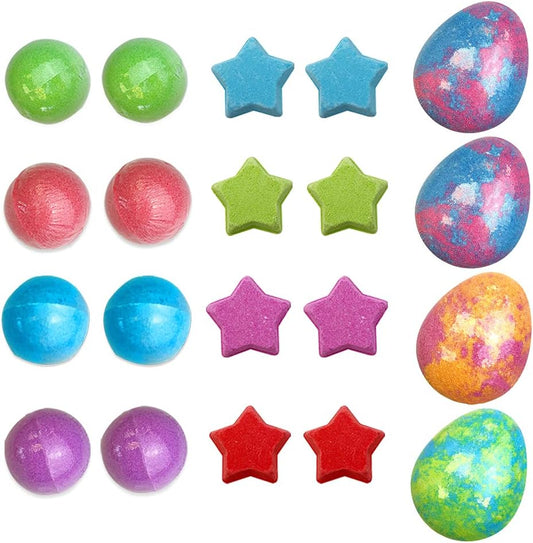 20 X Bath Bombs Mega Value Pack from , Create a Colourful, Fizzing Bath Time Adventure, Bath Fizzers Gift Set for Children, Birthday Presents for Boys & Girls, Organic, Moisturising, Vegan