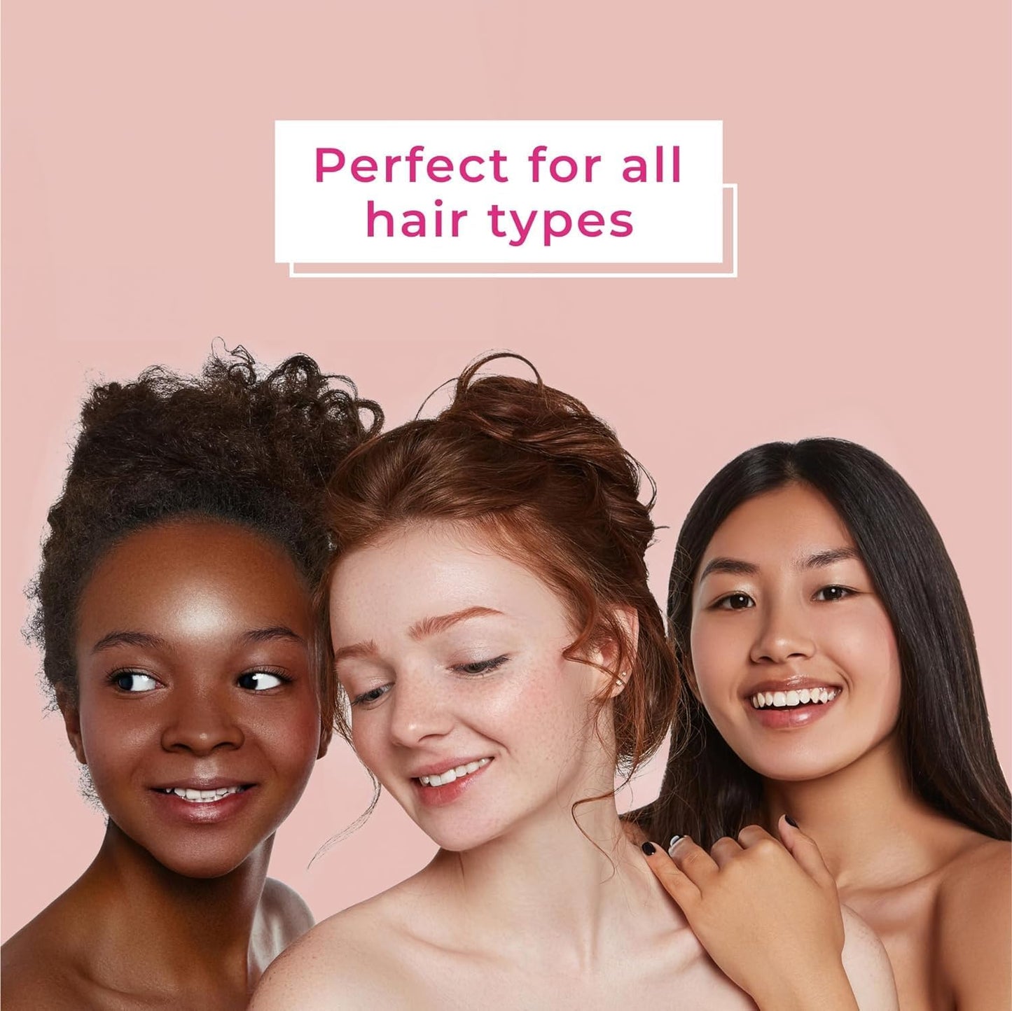 Detangling Hair Brush for Women & Men - Does Not Pull - Straightening Brushes for Straight, Curly & Wet Hair - Detangle Brush - Unique Spiral Hairbrush - Pink